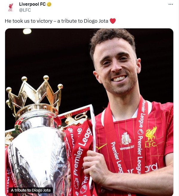 Oolong? Liverpool thương tiếc Jota cho 